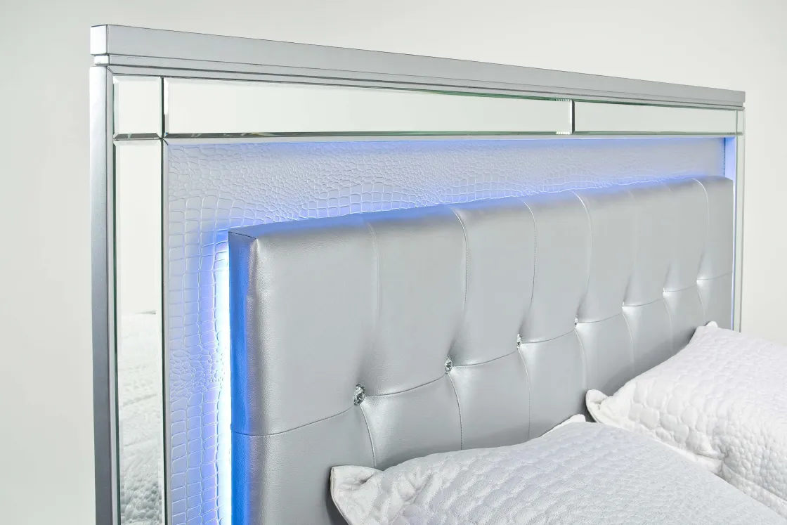 Mor Furniture Valentino Panel Bed In White, Twin