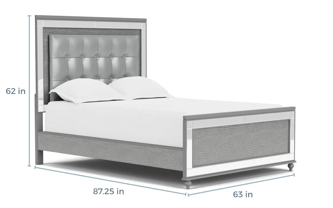 Mor Furniture Valentino Panel Bed In White, Twin