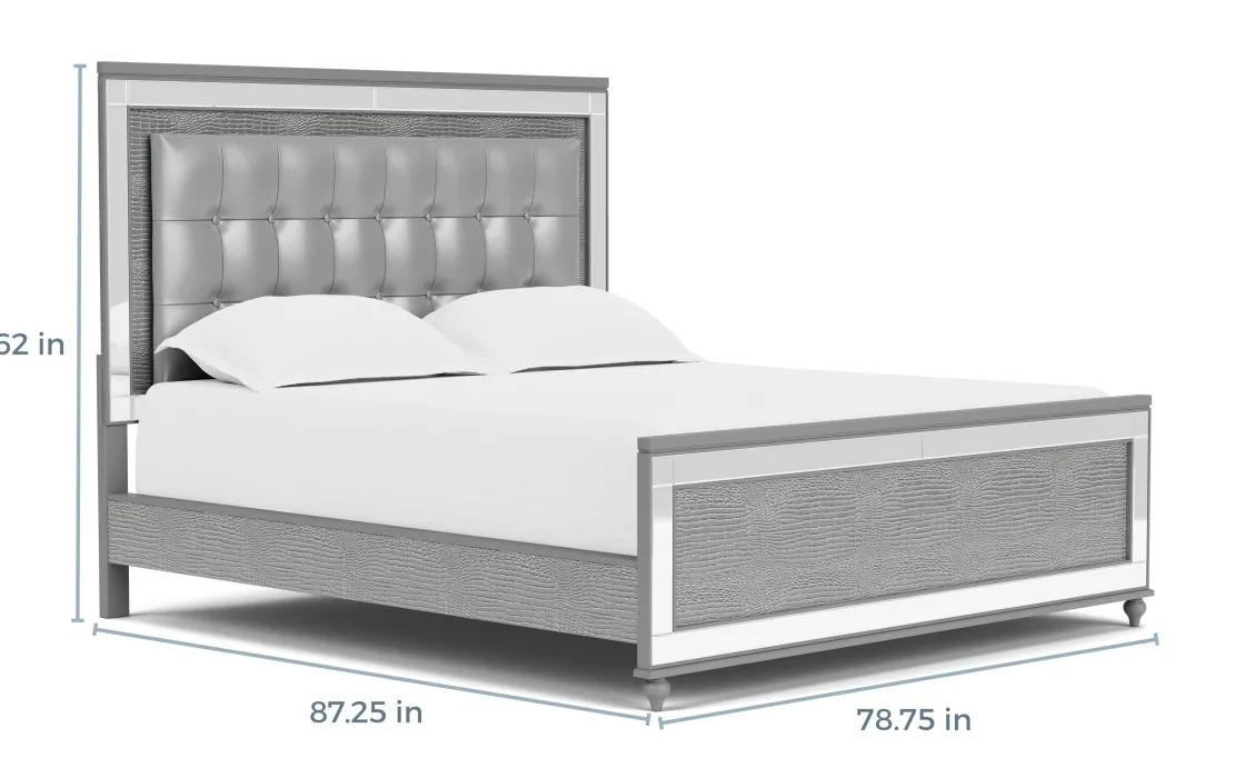 Mor Furniture Valentino Panel Bed In White, Twin