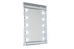 Mor Furniture Valentino Vanity & Mirror In Silver