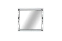Mor Furniture Valentino Vanity & Mirror In Silver