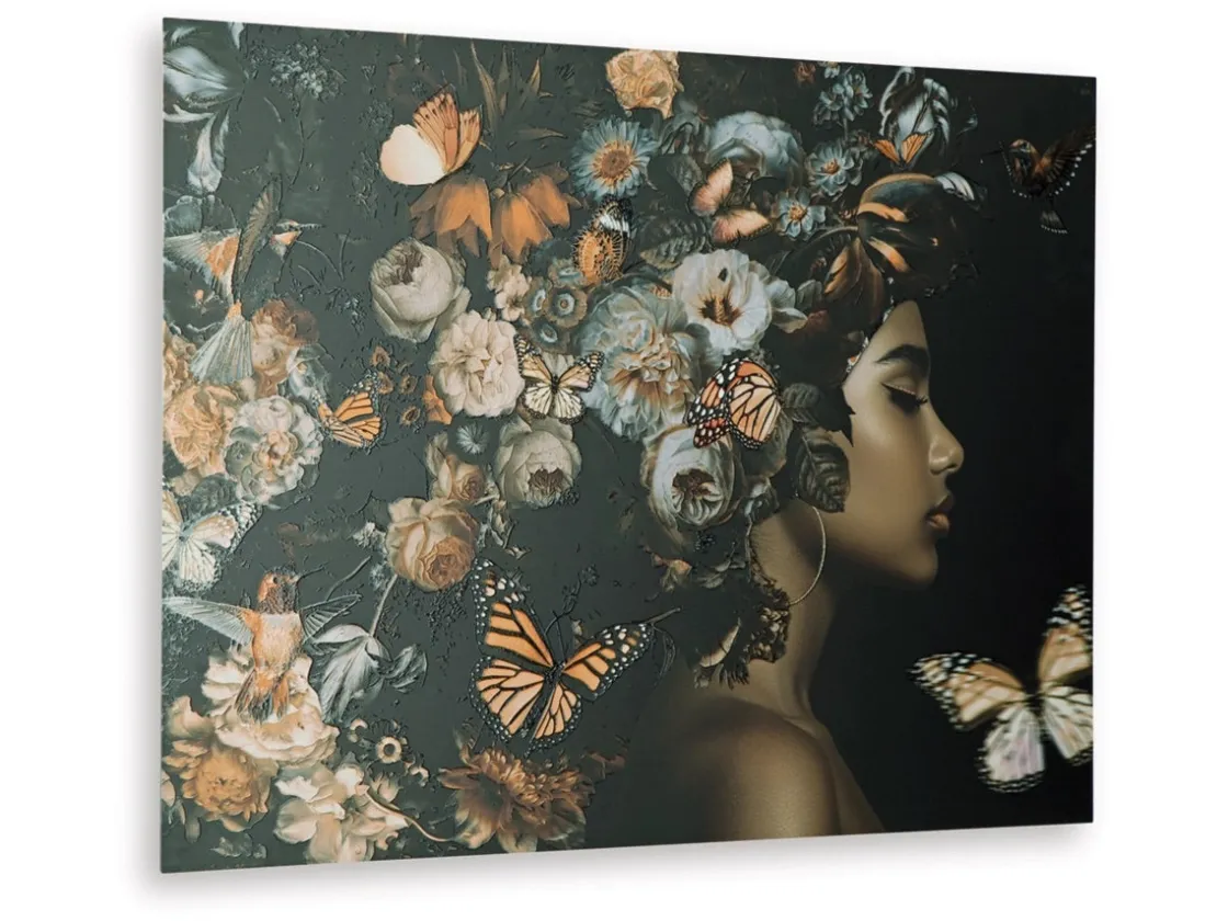 Mor Furniture Valfer Female W/ Floral Wall Art