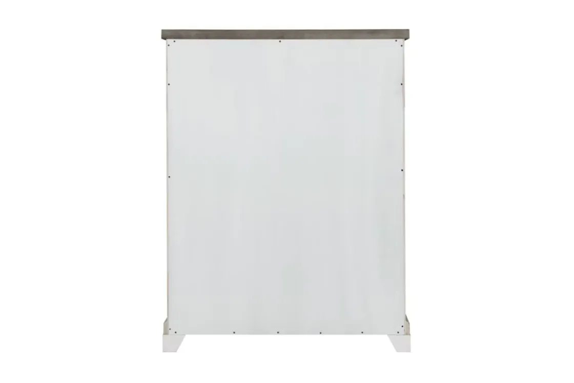 Mor Furniture Valley Ridge Chest In White Gray Finish
