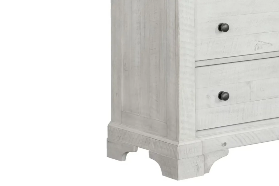 Mor Furniture Valley Ridge Chest In White Gray Finish