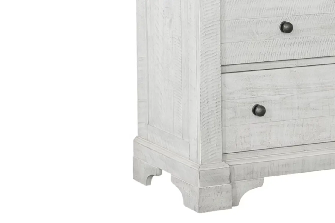 Mor Furniture Valley Ridge Dresser In White Gray Finish