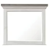 Mor Furniture Valley Ridge Mirror In White Gray Finish