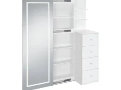 Mor Furniture Vancouver Vanity & Mirror In White