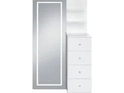 Mor Furniture Vancouver Vanity & Mirror In White