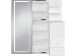 Mor Furniture Vancouver Vanity & Mirror In White