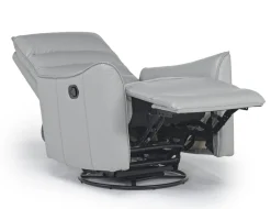 Mor Furniture Vasco Recliner In Dallas Light Gray Leather
