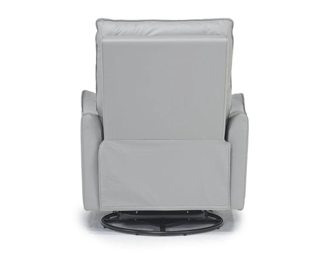 Mor Furniture Vasco Recliner In Dallas Light Gray Leather
