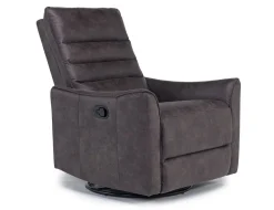 Mor Furniture Vasco Recliner In Dallas Light Gray Leather