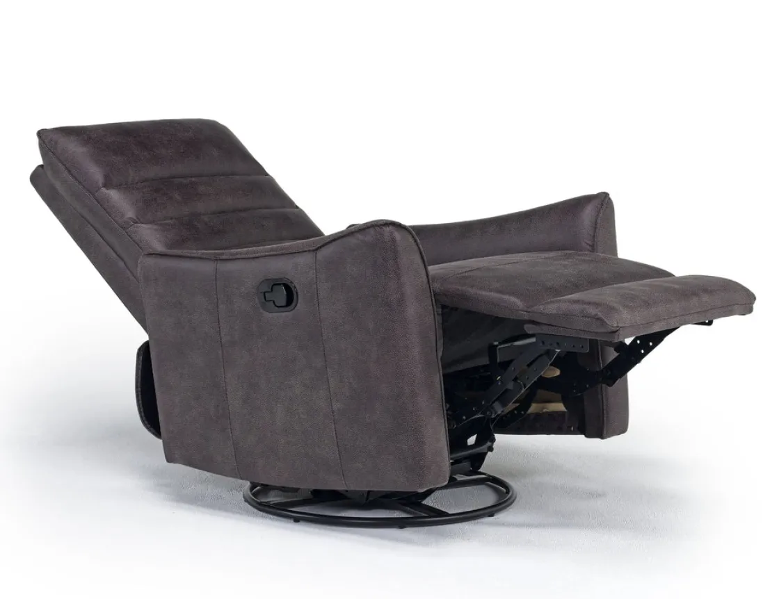 Mor Furniture Vasco Recliner In Dallas Light Gray Leather