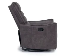 Mor Furniture Vasco Recliner In Dallas Light Gray Leather