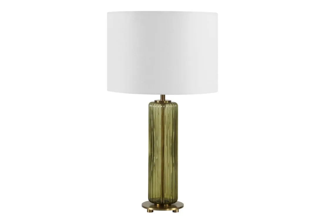 Mor Furniture Vera Glass Lamp In Green