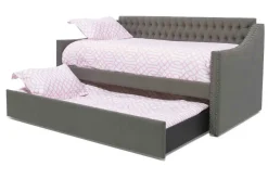 Kids Mor Furniture Veronica Daybed W/ Trundle In Gray, Twin