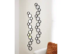 Mor Furniture Vinler Accent Mirrors In Black, Set Of 2
