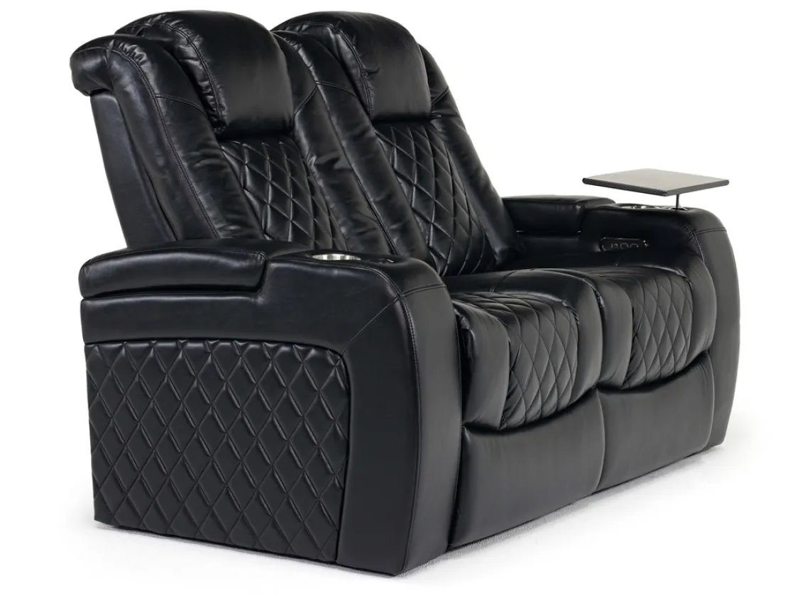 Mor Furniture Viper 2 Power Loveseat In Black