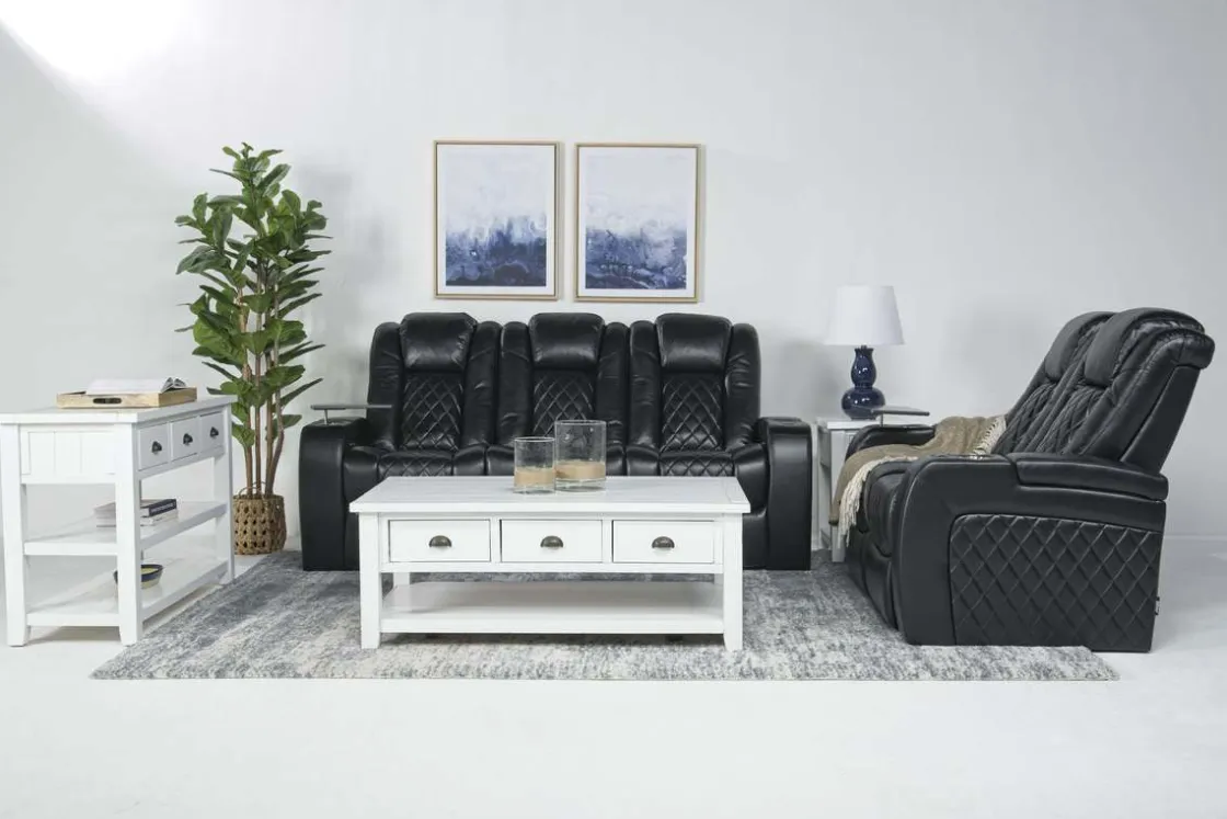 Mor Furniture Viper 2 Power Loveseat In Black
