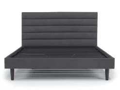 Mor Furniture Vista Upholstered Adjustable Foundation Bed In Charcoal, Full
