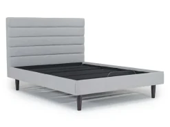 Mor Furniture Vista Upholstered Adjustable Foundation Bed In Charcoal, Full