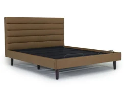 Mor Furniture Vista Upholstered Adjustable Foundation Bed In Charcoal, Full
