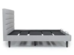 Mor Furniture Vista Upholstered Adjustable Foundation Bed In Charcoal, Full