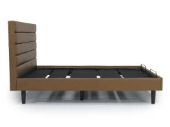 Mor Furniture Vista Upholstered Adjustable Foundation Bed In Charcoal, Full
