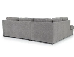 Mor Furniture Vivian Full Pullout Sofa Sleeper Tux Chaise In Gray, Left Facing