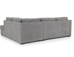 Mor Furniture Vivian Full Pullout Sofa Sleeper Tux Chaise In Gray, Left Facing