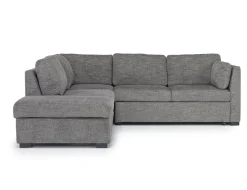 Mor Furniture Vivian Full Pullout Sofa Sleeper Tux Chaise In Gray, Left Facing