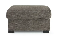 Mor Furniture Vivian Storage Oversized Ottoman In Gray Fabric