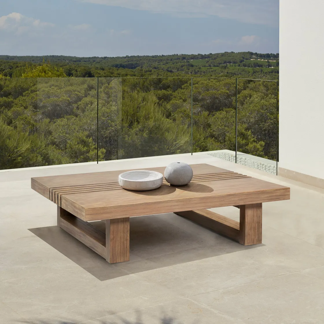 Mor Furniture Vivid Outdoor Coffee Table In Brown