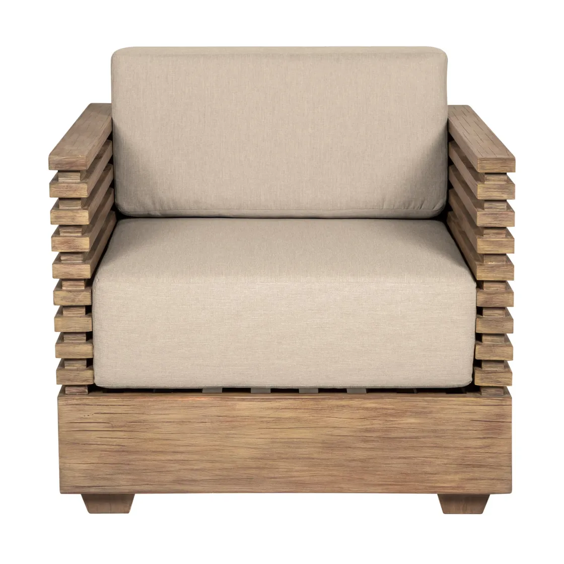 Mor Furniture Vivid Outdoor Lounge Chair In Taupe
