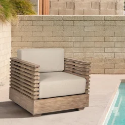 Mor Furniture Vivid Outdoor Lounge Chair In Taupe