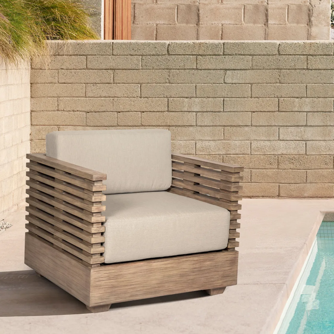 Mor Furniture Vivid Outdoor Lounge Chair In Taupe