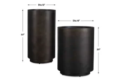 Mor Furniture Volcan Planter Vase In Bronze, Set Of 2
