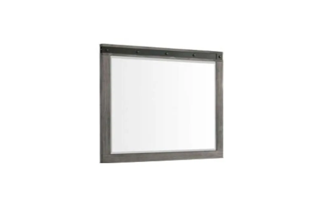 Mor Furniture Wade Mirror In Gray