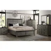 Mor Furniture Wade Panel Bed, Dresser, Mirror & Nightstand In Gray, Queen
