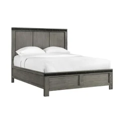 Mor Furniture Wade Panel Bed In Gray, Queen