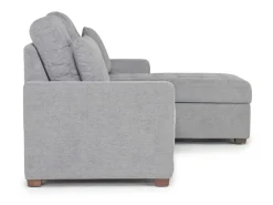 Mor Furniture Waitsfield Full Pullout Sofa Chaise In Gray, Left Facing