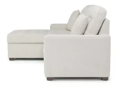 Mor Furniture Waitsfield Full Pullout Sofa Chaise In Gray, Left Facing