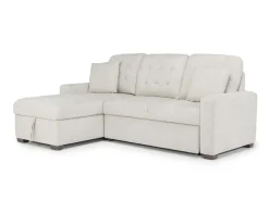 Mor Furniture Waitsfield Full Pullout Sofa Chaise In Gray, Left Facing