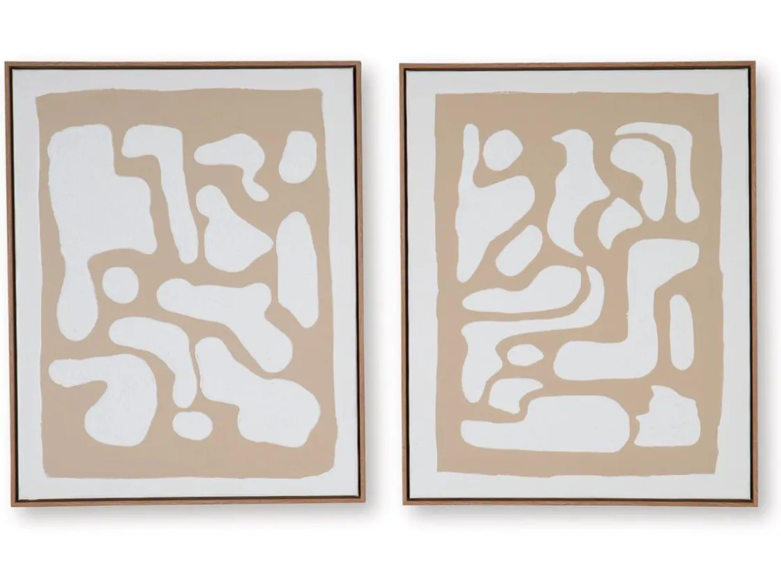Mor Furniture Waldett Abstract Wall Art, Set Of 2