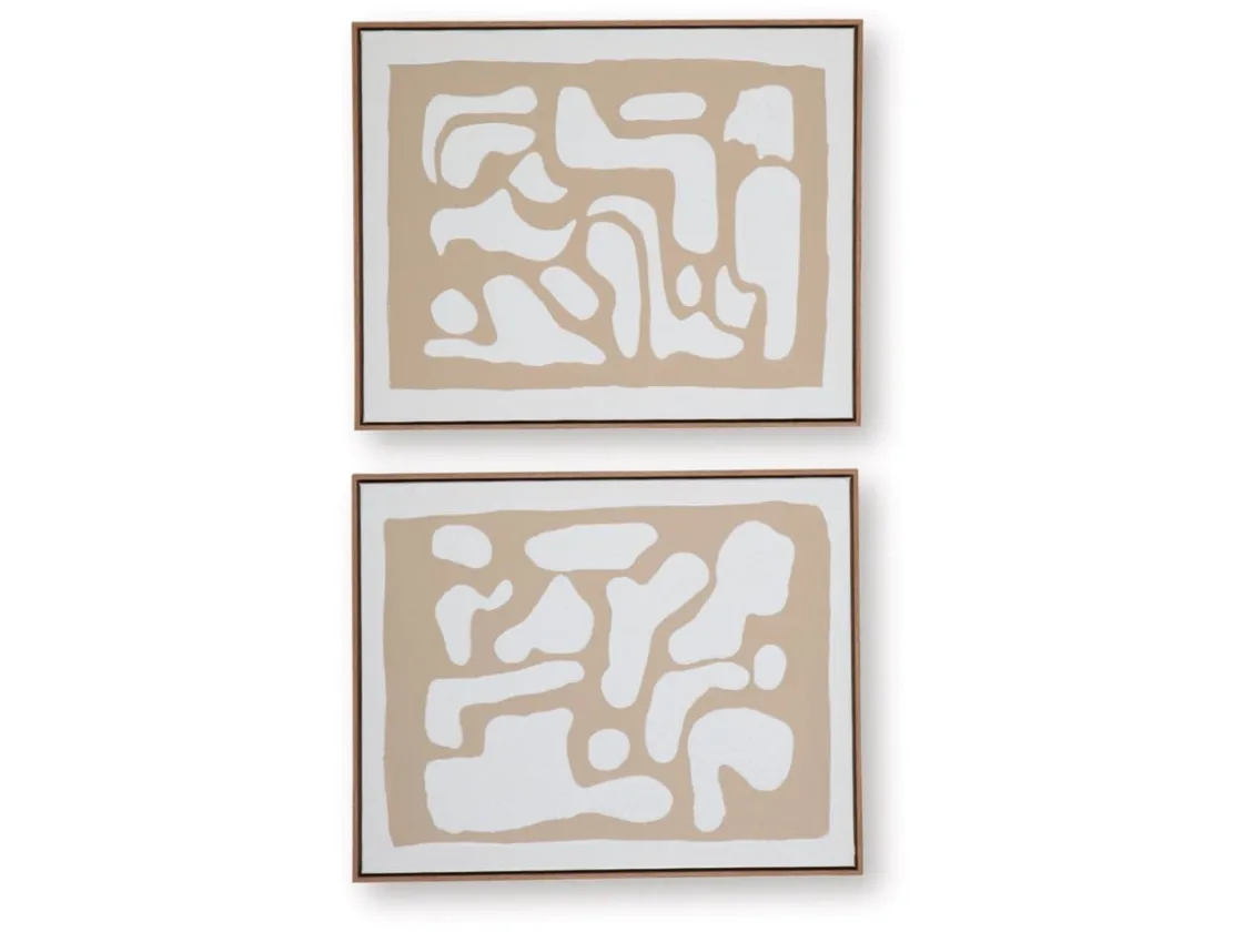 Mor Furniture Waldett Abstract Wall Art, Set Of 2