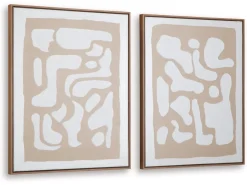 Mor Furniture Waldett Abstract Wall Art, Set Of 2
