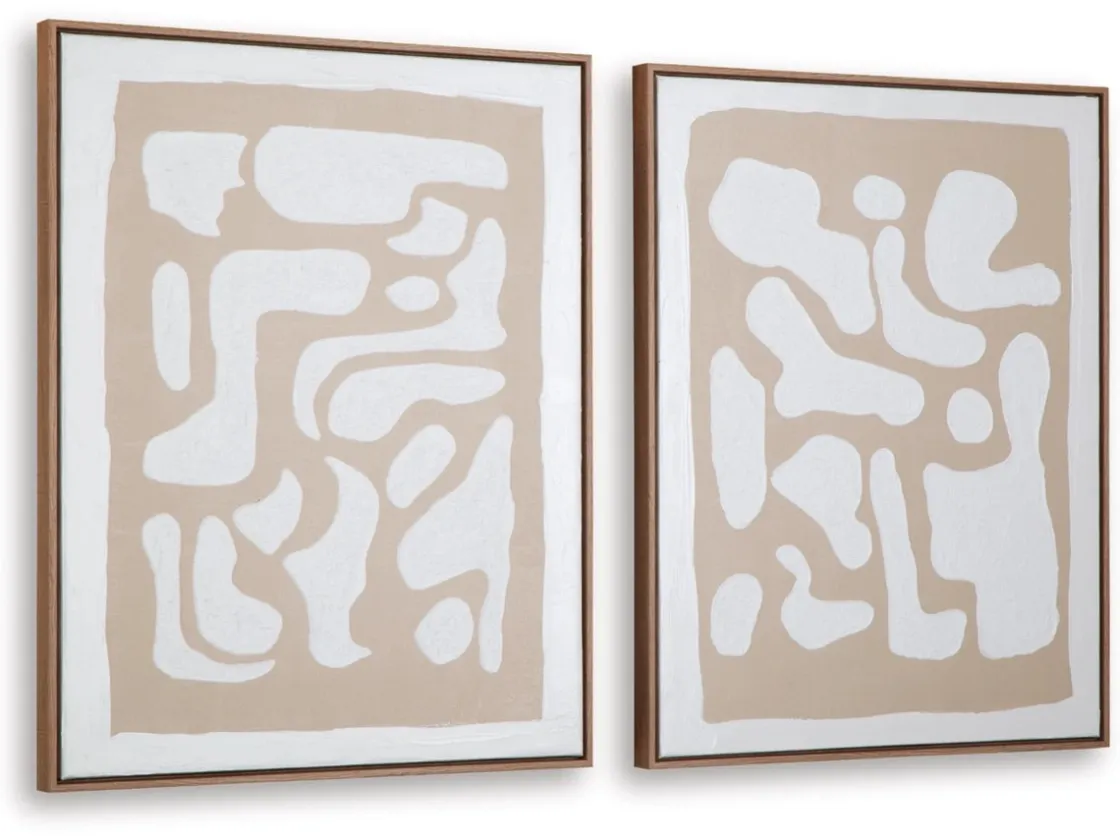 Mor Furniture Waldett Abstract Wall Art, Set Of 2