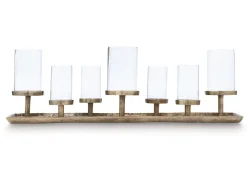 Mor Furniture Wallmond Candleholders In Antique Brass