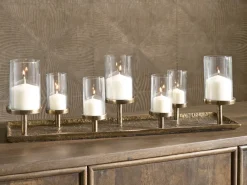 Mor Furniture Wallmond Candleholders In Antique Brass