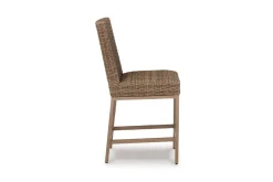 Mor Furniture Walton Bridge Outdoor Bar Stool In Driftwood, Set Of 2